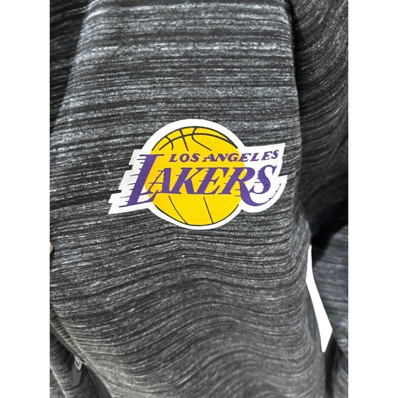 NBA Los Angeles Lakers Basketball Zip Up Hoodie Jacket Men's XL Grey - Picture 4 of 6